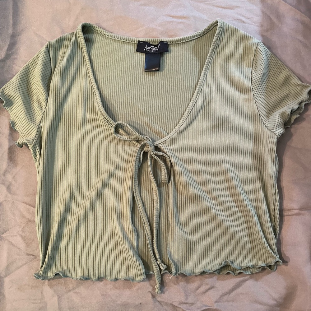 Just Polly New York tie up shirt
